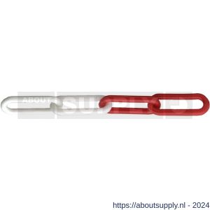 Dulimex DX 1500-06 kunststof ketting op rol 25 m 6 mm rood-wit - S30203836 - afbeelding 1