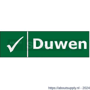 Briton STICKER NL sticker NL Duwen voor anti-paniekstangen en -balken groen - S30202416 - afbeelding 1