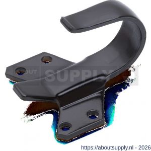 Justor DRVH 1 BE deuropvanger korte haak Justor voor terugliggende deuren 7,5-24,5 mm zwart - S30204211 - afbeelding 1