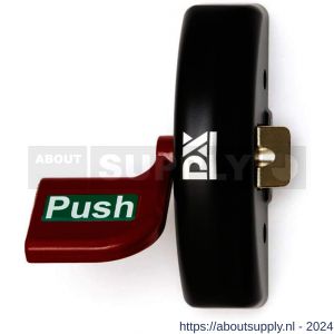 Dulimex DX PO 501P EB RZ anti-paniekpushpad DX 501P enkele deur 1-puntssluiting zijsluitend rood-zwart - S30202466 - afbeelding 1