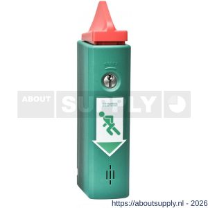 GfS DW 984 paniekopener magneet EH-Exit Control voor paniekstangen inclusief vooralarm kunststof huis profielcilinder half 2 sleutels 9 V batterij pictogrammen bevestigings materiaal EN 1125 95 dB - S30204973 - afbeelding 1