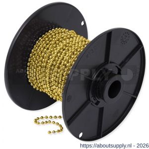 Dulimex DX KkT.3036-B kogelketting 3,6 mm messing rol 25 m - S30203424 - afbeelding 1