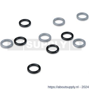 Dulimex DX HPL R BE 14MM nylon ring zwart voor paumelle scharnier 14 mm - S30201847 - afbeelding 1