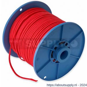 Dulimex DX PPK.030.RD-C touw gevlochten PP 3 mm rood op rol 100 m - S30203268 - afbeelding 1