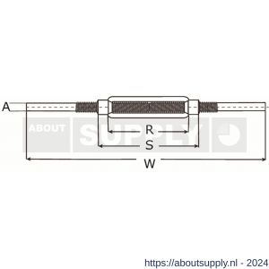 Dulimex DX 1480-10E spanschroef verzinkt met aanlaseinden blank DIN 1480 10 mm - S30201065 - afbeelding 2