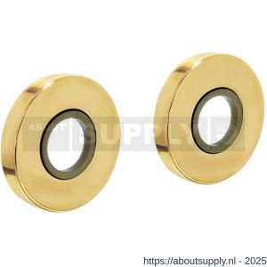 Intersteel 3186 rozetten verdekt diameter 49x7 mm messing ongelakt - S26002476 - afbeelding 1