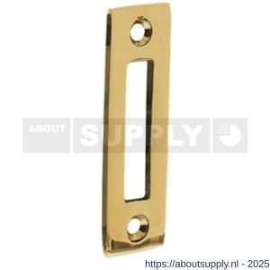 Intersteel 3700 sluitplaat vlak voor WC-overslag Vrij-Bezet messing ongelakt - S26009065 - afbeelding 1