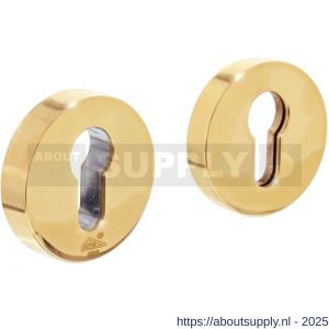 Intersteel Living 3750 SKG3 veiligheidsrozetten rond verdekt diameter 55x12 mm profielcilindergat messing ongelakt - S26003562 - afbeelding 1