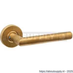 Intersteel 0583 deurkruk gatdeel Jura op rozet verdekt diameter 53x10 mm PVD messing getrommeld - S26011267 - afbeelding 1