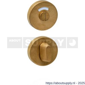 Intersteel Living 3410 WC-sluiting verdekt diameter 53x10 mm met stift 8x8 mm PVD messing getrommeld - S26010944 - afbeelding 1