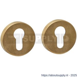Intersteel Living 3410 cilinderrozetten verdekt diameter 53x9 mm PVD messing getrommeld - S26010942 - afbeelding 1