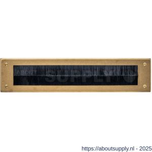 Intersteel Living 4015 tochtwering rechthoekig 340x76 mm PVD messing getrommeld - S26010924 - afbeelding 1