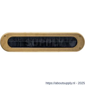 Intersteel 4015 tochtwering ovaal 340x80 mm PVD messing getrommeld - S26010923 - afbeelding 1