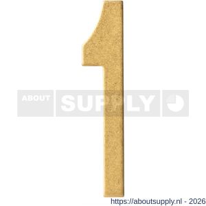 Intersteel Living 4020 huisnummer 1 150 mm PVD messing getrommeld - S26010921 - afbeelding 1