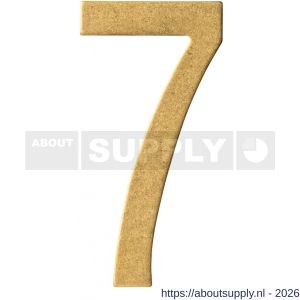 Intersteel Living 4020 huisnummer 7 150 mm PVD messing getrommeld - S26010915 - afbeelding 1