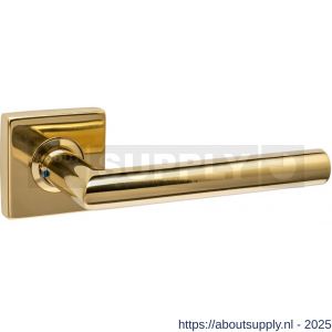 Intersteel 0611 deurkruk gatdeel Jura op rozet verdekt 53x53X10 mm PVD messingkleur - S26011264 - afbeelding 1