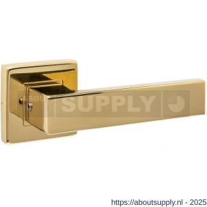 Intersteel 0612 deurkruk gatdeel Amsterdam op rozet verdekt 53x53X10 mm PVD messingkleur - S26011257 - afbeelding 1