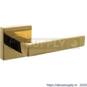 Intersteel Living 1713 deurkruk Hera op rozet verdekt 55x55x10 mm met nokken PVD messingkleur - S26010142 - afbeelding 1