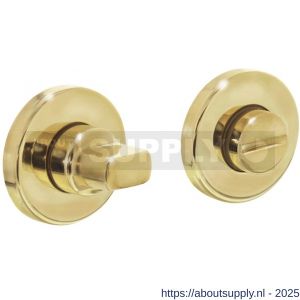 Intersteel Living 3156 WC-sluiting verdekt diameter 50x8 mm met stift 8x8 mm messing gelakt - S26002688 - afbeelding 1