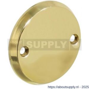 Intersteel 3173 afdekrozet diameter 50x5 mm messing gelakt - S26007541 - afbeelding 1
