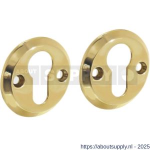 Intersteel Living 3173 cilinderrozetten diameter 50x5 mm messing gelakt - S26011110 - afbeelding 1