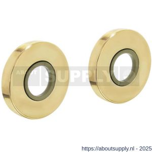 Intersteel 3186 rozetten verdekt diameter 49x7 mm messing gelakt - S26007565 - afbeelding 1
