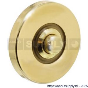 Intersteel Living 3990 beldrukker rond verdekt messing gelakt - S26000162 - afbeelding 1