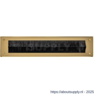 Intersteel 4015 tochtwering rechthoekig 340x76 mm PVD messingkleur - S26010883 - afbeelding 1