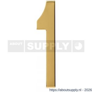 Intersteel 4020 huisnummer 1 150 mm PVD messingkleur - S26010880 - afbeelding 1