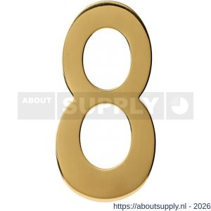 Intersteel 4020 huisnummer 8 150 mm PVD messingkleur - S26010873 - afbeelding 1