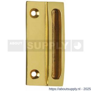 Intersteel Living 5615 sluitplaat met kom 70x30 mm messing gelakt - S26007710 - afbeelding 1