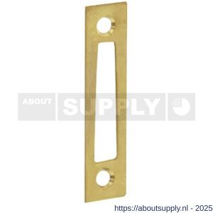 Intersteel 5615 sluitplaat vlak voor raamsluiting Dudok messing gelakt - S26003675 - afbeelding 1