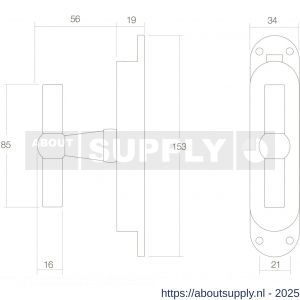 Intersteel 5620 t-kruk espagnolet messing gelakt - S26000088 - afbeelding 2