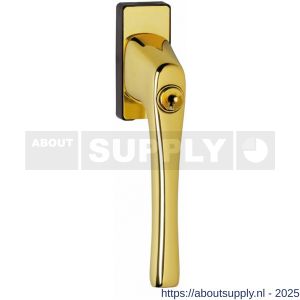Intersteel Living 6616 raamkruk zwaar afsluitbaar messing gelakt - S26003787 - afbeelding 1