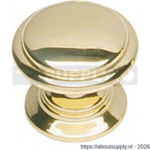 Intersteel Living 8477 meubelknop afgerond diameter 32 mm messing gelakt - S26007863 - afbeelding 1