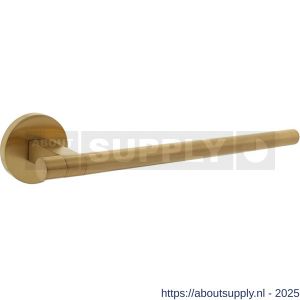 Intersteel 0719 deurkruk gatdeel rechts Shiraat by Grand en Johnson op rozet verdekt diameter 55x8 mm PVD messing mat - S26011283 - afbeelding 1