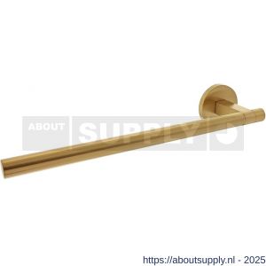 Intersteel 0719 deurkruk gatdeel links Shiraat by Grand en Johnson op rozet verdekt diameter 55x8 mm PVD messing mat - S26011285 - afbeelding 1