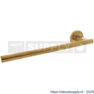 Intersteel 0719 deurkruk gatdeel links Shiraat by Grand en Johnson op rozet met schroefgaten diameter 55x8 mm PVD messing mat - S26011286 - afbeelding 1