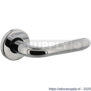 Intersteel 0195 deurkruk gatdeel rechts Jupiter op rozet verdekt diameter 49x7 mm chroom - S26001054 - afbeelding 1