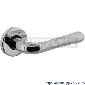 Intersteel 0198 deurkruk gatdeel rechts Saturnus op rozet verdekt diameter 49x7 mm chroom - S26000245 - afbeelding 1