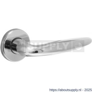 Intersteel 0199 deurkruk gatdeel rechts Sigaar op rozet verdekt diameter 49x7 mm chroom - S26000248 - afbeelding 1