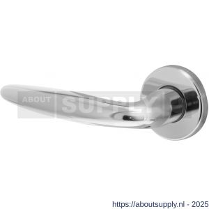Intersteel 0199 deurkruk gatdeel links Sigaar op rozet verdekt diameter 49x7 mm chroom - S26000249 - afbeelding 1