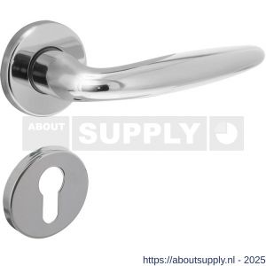 Intersteel 0199 deurkruk Sigaar op rozet verdekt diameter 49x7 mm en cilinderrozetten chroom - S26010618 - afbeelding 1