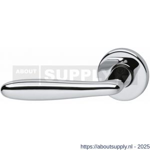Intersteel 0200 deurkruk gatdeel links Phobos op rozet verdekt diameter 49x7 mm chroom - S26000252 - afbeelding 1