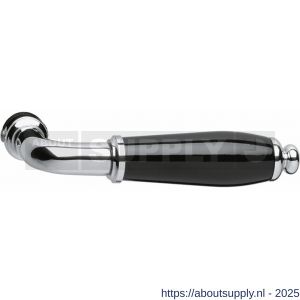 Intersteel 0206 deurkruk gatdeel Courgette chroom-zwart - S26001070 - afbeelding 1