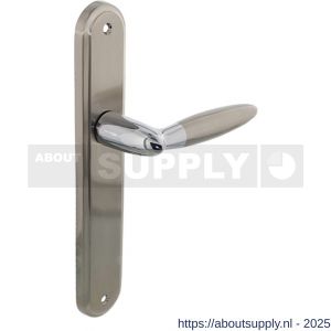Intersteel Living 1682 deurkruk Elen op schild ovaal 242x43 mm blind chroom-nikkel mat - S26000668 - afbeelding 1