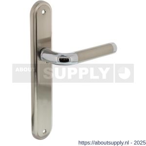 Intersteel Living 1683 deurkruk Agatha op schild ovaal 242x43 mm blind chroom-nikkel mat - S26004849 - afbeelding 1