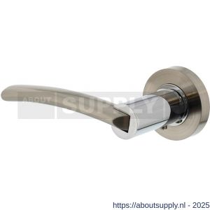 Intersteel 1697 deurkruk gatdeel links Sylvia op rozet verdekt diameter 52x10 mm met nokken chroom-nikkel mat - S26004923 - afbeelding 1