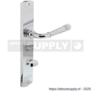 Intersteel Living 1705 deurkruk Helena op schild afgerond 235x45 mm WC 63/8 mm chroom - S26008000 - afbeelding 1