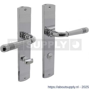 Intersteel 1705 deurkruk Helena op schild afgerond 235x45 mm WC 78/8 mm chroom - S26004958 - afbeelding 1